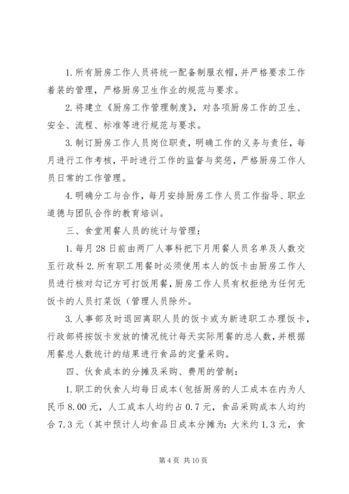 职工食堂承包经营方案(精).docx