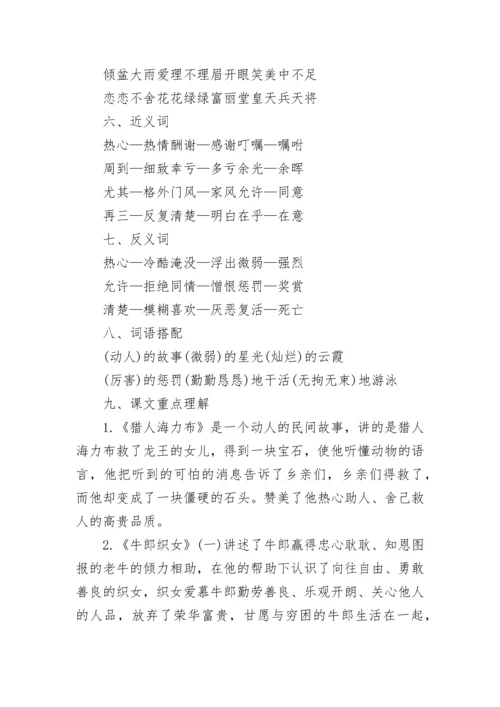 小学人教版五年级上册语文知识点.docx