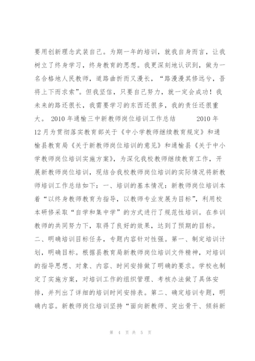 教师培训个人总结范文.docx