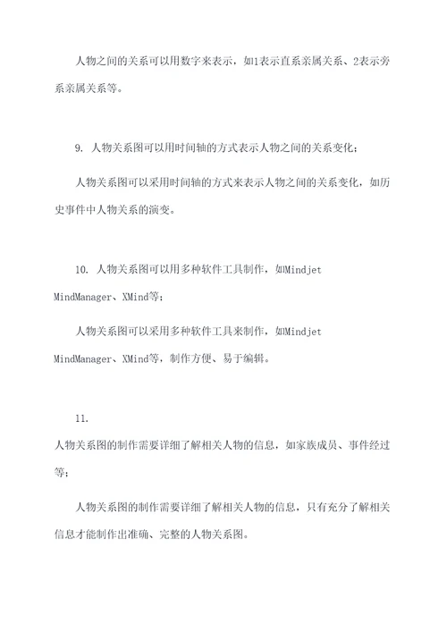 人物关系图基础知识