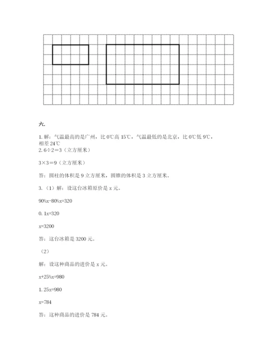 山东省济南市外国语学校小升初数学试卷（达标题）.docx