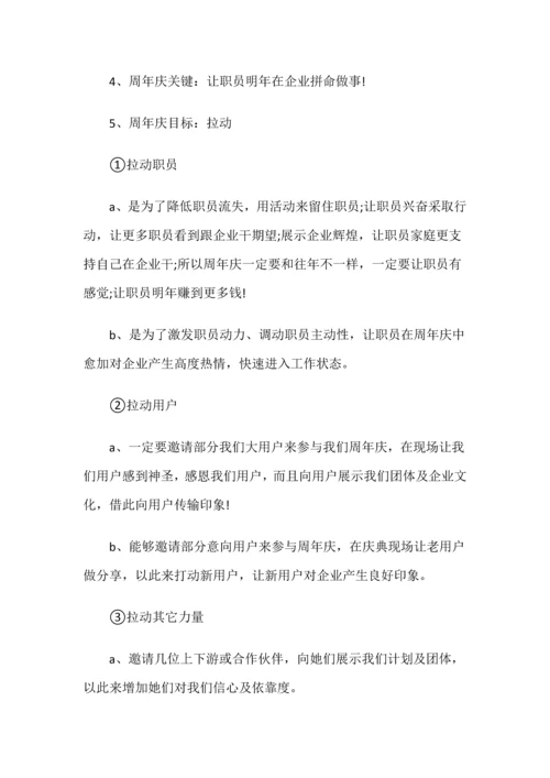 深圳公司周年庆典专业策划公司周年庆活动完整专业策划专项方案.docx
