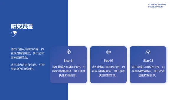 淡雅蓝紫色简约学术汇报通用PPT模板