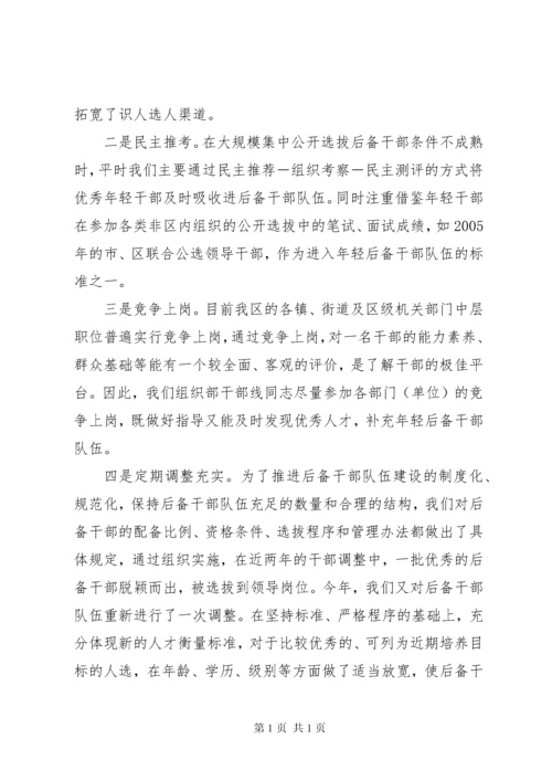 新时期年轻后备干部选拔培养的调研报告 (2).docx