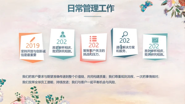 手绘水彩风美容美发宣传动态PPT