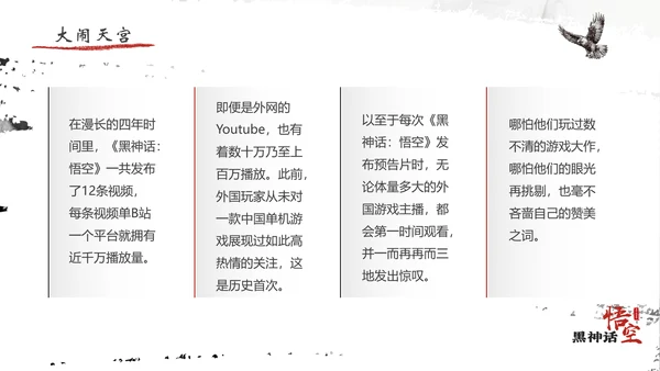 黑神话悟空电子游戏PPT模板