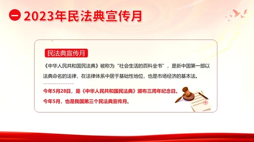 民法典宣传月民法典法律知识宣讲PPT课件