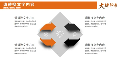云南大理印象通用PPT模板