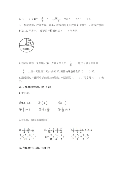 人教版小学六年级上册数学期末测试卷附下载答案.docx