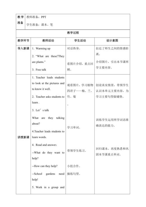 【核心素养】人教版英语三年级上册-U4 PB Let's talk & Look and discu