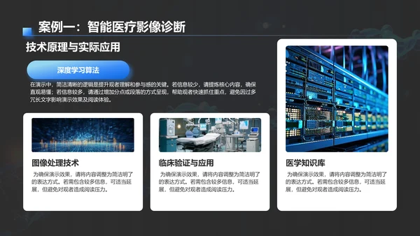 蓝色科技风智能医疗解决方案PPT模板