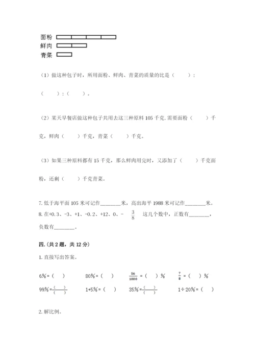 人教版数学六年级下册试题期末模拟检测卷【达标题】.docx