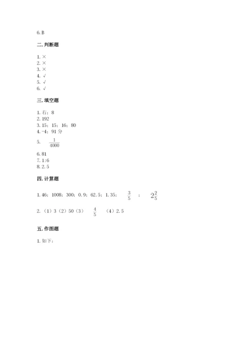 人教版六年级下册数学期末测试卷及答案【最新】.docx