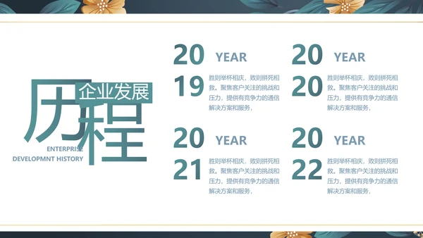 蓝色水彩风化妆品企业宣传动态PPT模板