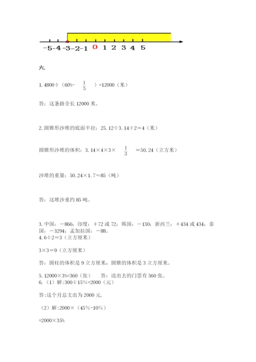 苏教版数学小升初模拟试卷精品【名师系列】.docx