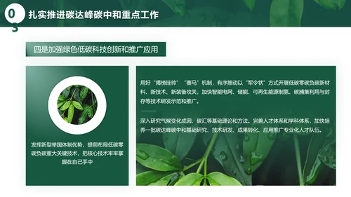 环境保护碳达峰碳中和绿色环保PPT模板