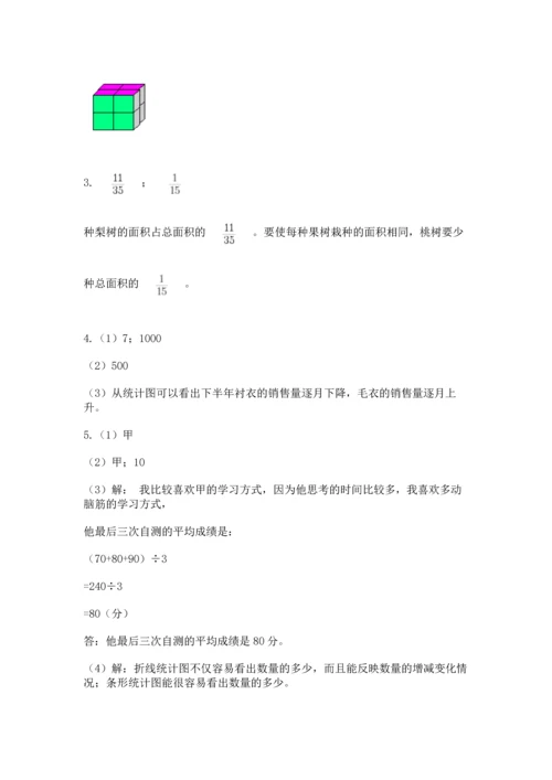 人教版五年级下册数学期末测试卷审定版.docx