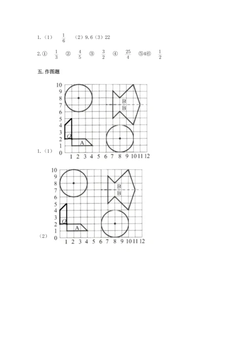 小学数学六年级上册期末测试卷含答案（模拟题）.docx