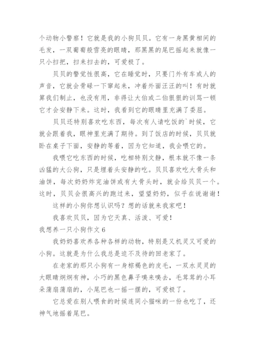 我想养一只小狗作文.docx