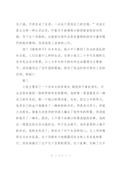 骆驼祥子读书笔记读后感大全.docx