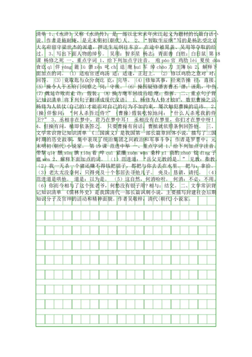 九年级语文上册各课知识点汇总.docx