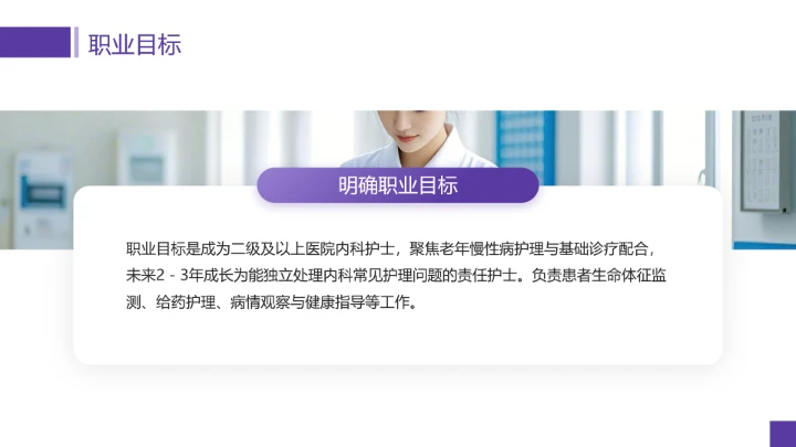 临床医学专业大学生职业生涯规划发展展示PPT模版