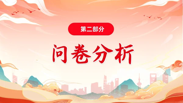 红色渐变国潮风大学思政实践报告PPT思政课