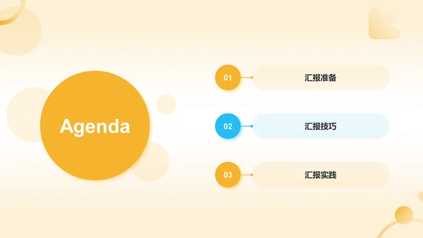 橙色插画风大学生专业课汇报PPT模板