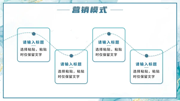 蓝色水墨房地产推广方案PPT模板