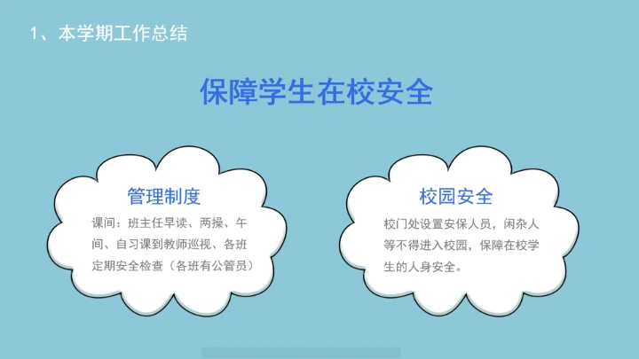 小学六年级期末家长会期末考试总结分析PPT模版