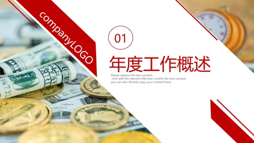 金融理财银行工作总结年终汇报PPT模板
