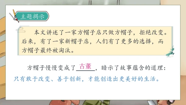 【核心素养】部编版语文三年级下册-26. 方帽子店（课件）
