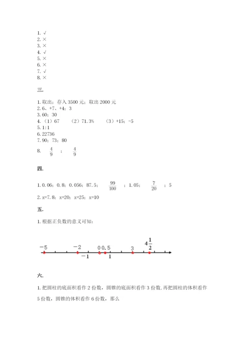 小升初数学综合模拟试卷【能力提升】.docx