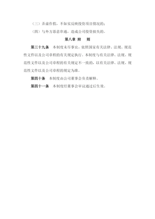 国有企业投资管理制度模版.docx