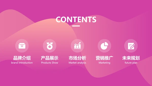 渐变简约风品牌推广营销方案