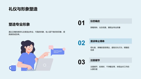 商务礼仪精讲PPT模板