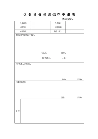 仪器设备报废封存申报表.docx