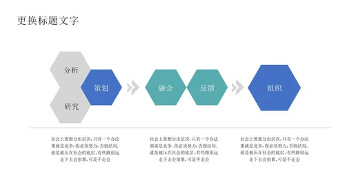 白底几何形状总结汇报述职PPT模板