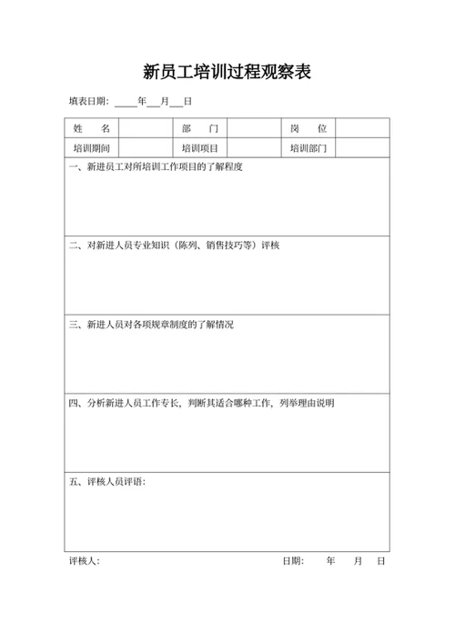 新员工入职培训方案