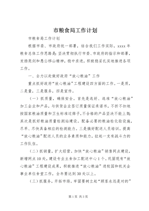 市粮食局工作计划 (2).docx