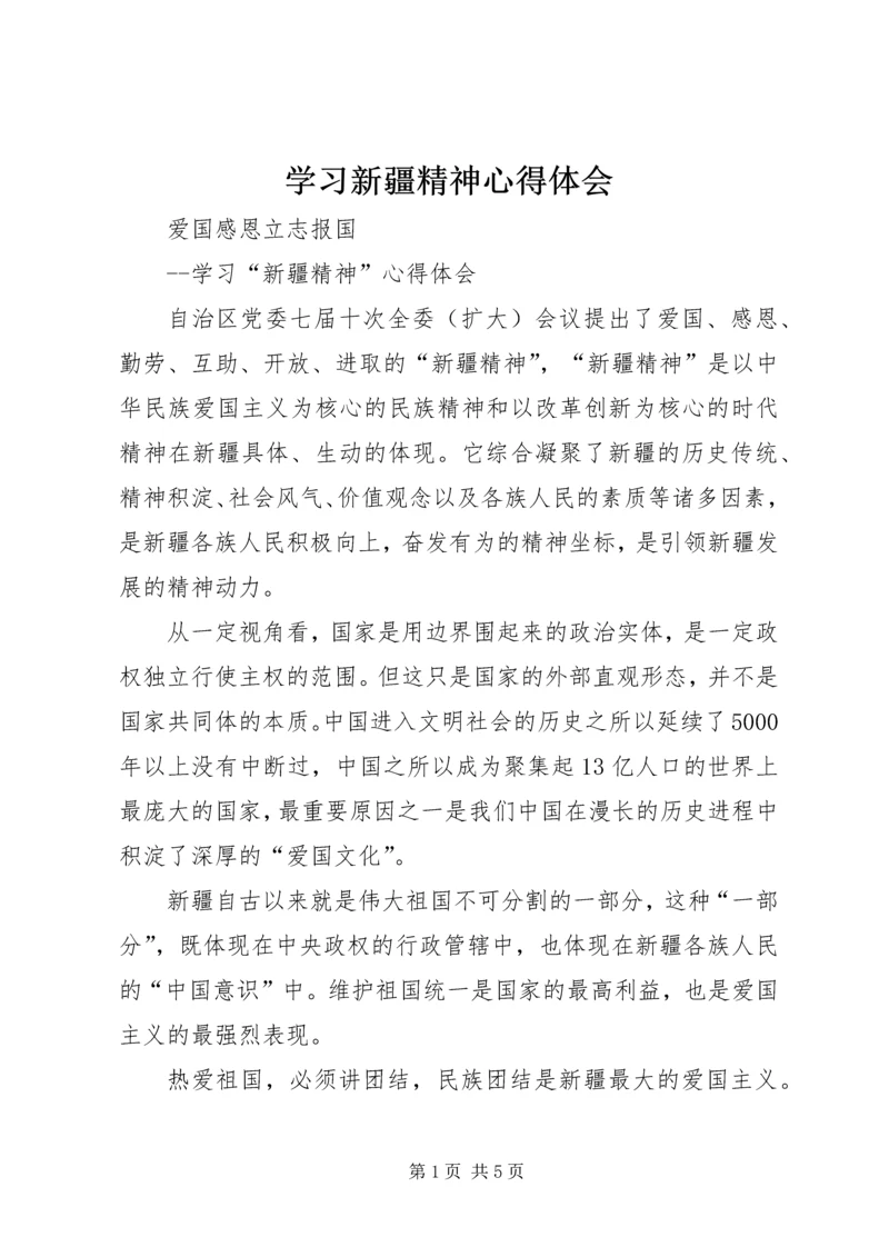 学习新疆精神心得体会 (4).docx