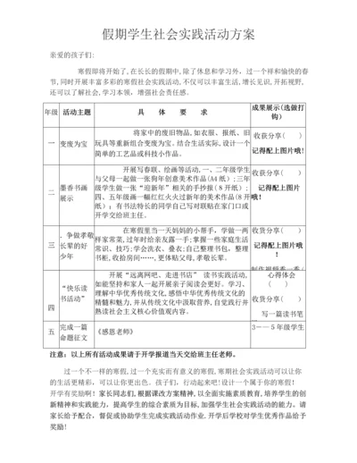 寒假学生社会实践活动方案.docx