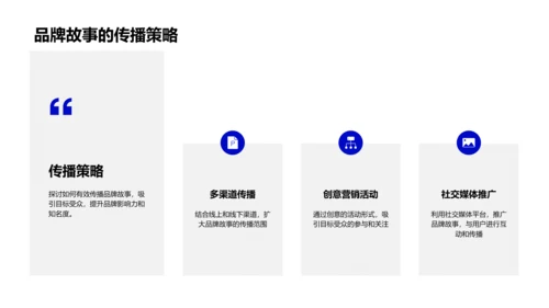 新媒体品牌故事制作PPT模板