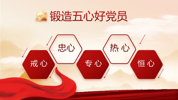讲述党史故事感悟初心使命动态PPT