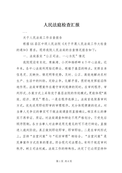 人民法庭检查汇报.docx