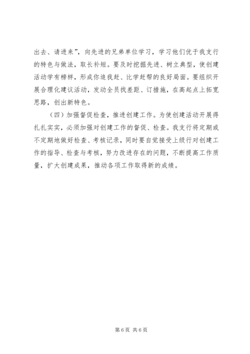 银行文明单位创建方案.docx