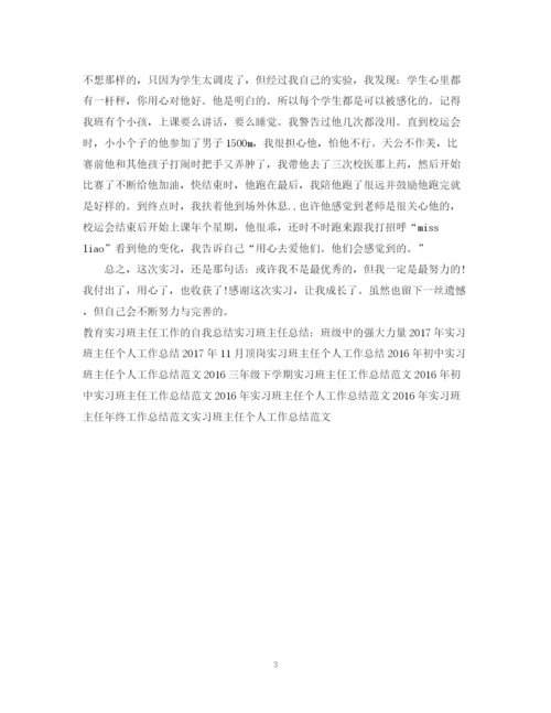 精编之实习班主任工作总结范文.docx