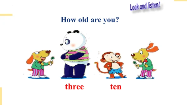 Module 9 Unit 1 How old are you 课件(共25张PPT)