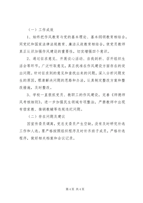 学校党总支党建工作自查自评报告.docx