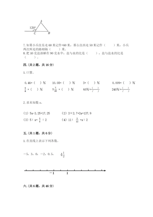 小升初数学综合模拟试卷附答案（能力提升）.docx